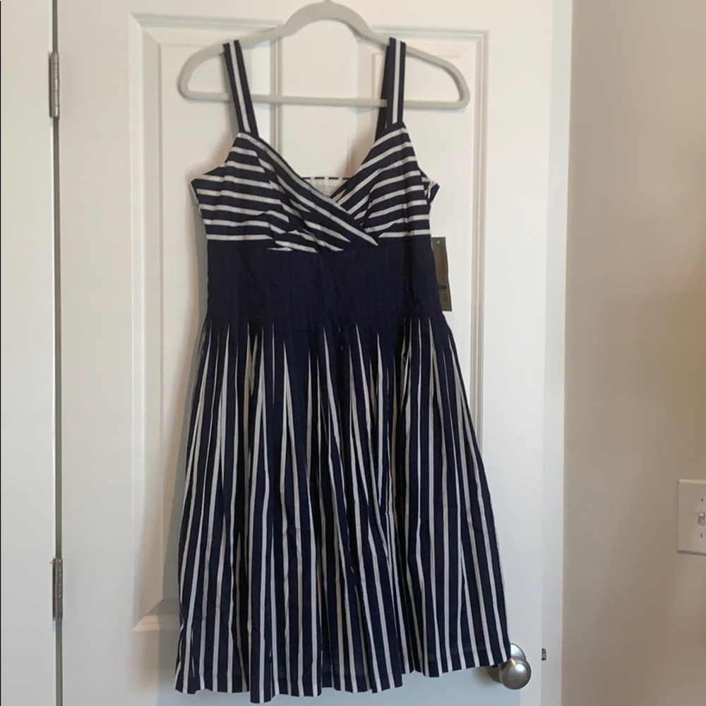 NWT Navy & White Evan Picone dress